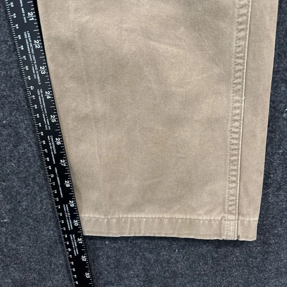 Carhartt Pants Men's 32x31 Khaki Relaxed Fit Carpenter Work Utility Straight Leg
